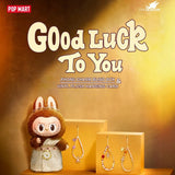 POPMART THE MONSTERS LABUBU GOOD LUCK TO YOU Phone Charm Blind Box greetings follow me reflection