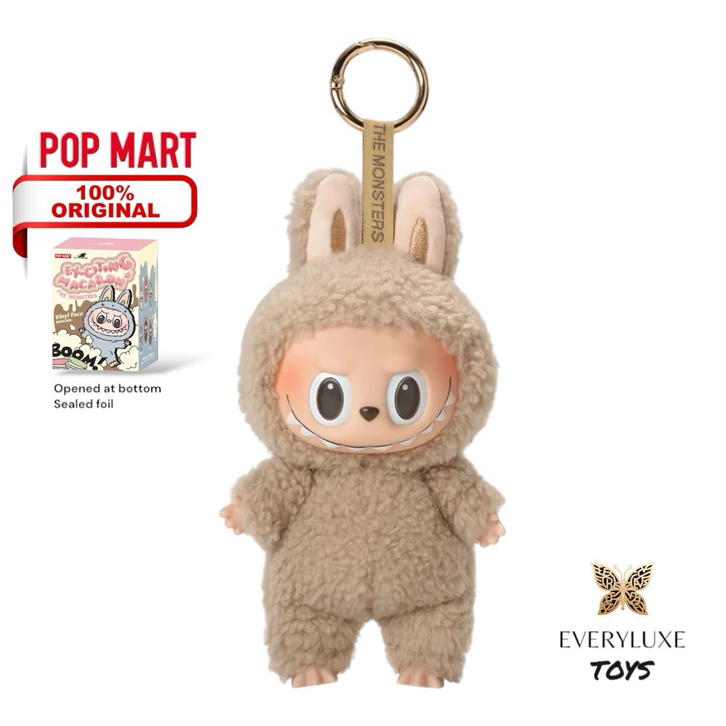 POPMART Exciting Macaron Labubu V1 Vinyl Face Plush Hanging Pendant Bagcharm Keychain