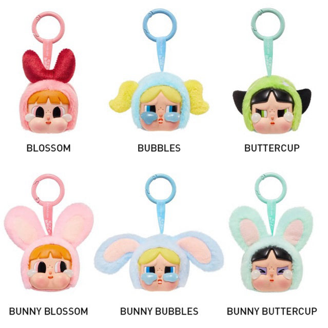 POPMART CRYBABY × The Powerpuff Girls Series Vinyl Plush Pendant  Blind Box