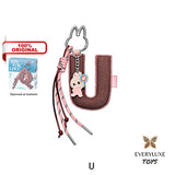 THE MONSTERS LABUBU Pin for Love Letter Pendant Keychain A B C D E F G H I J K L M N O P Q R S T U V