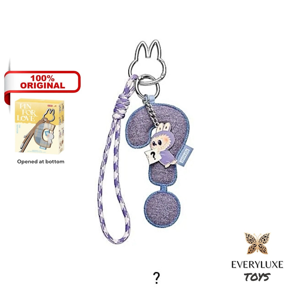 THE MONSTERS LABUBU Pin for Love Letter Pendant Keychain A B C D E F G H I J K L M N O P Q R S T U V