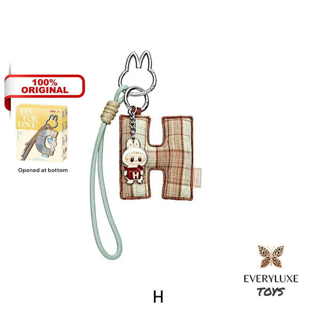 THE MONSTERS LABUBU Pin for Love Letter Pendant Keychain A B C D E F G H I J K L M N O P Q R S T U V