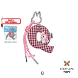 THE MONSTERS LABUBU Pin for Love Letter Pendant Keychain A B C D E F G H I J K L M N O P Q R S T U V