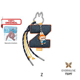 THE MONSTERS LABUBU Pin for Love Letter Pendant Keychain A B C D E F G H I J K L M N O P Q R S T U V
